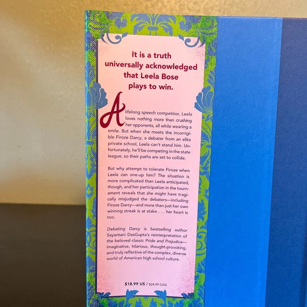 Debating Darcy Sayantani DasGupta Scholastic Press YA Fiction Novel Book NWT Rom